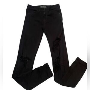 Wild Fable High Rise Skinny Jeans Black and Distressed Ladies Size 00